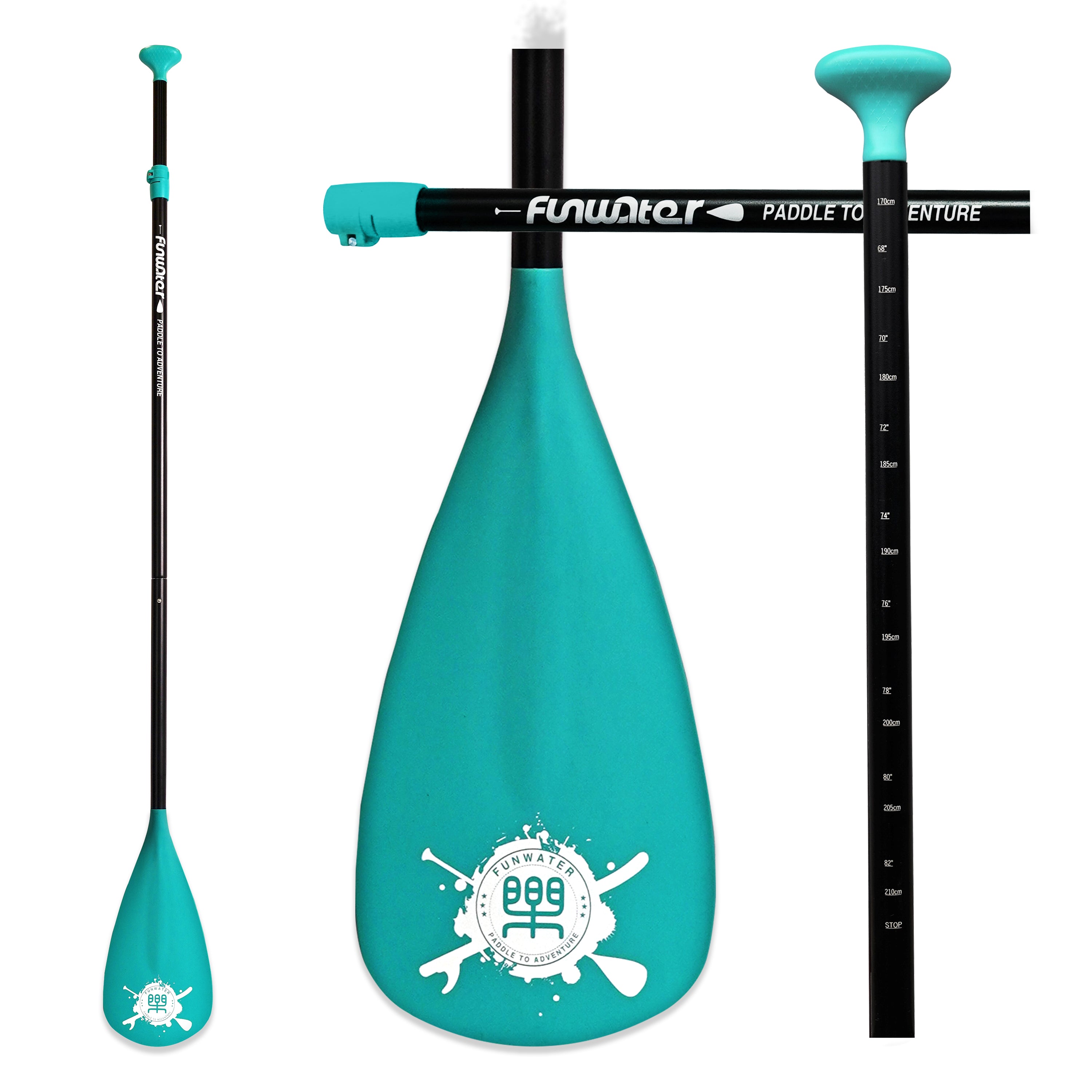 FunWater SUP Paddles - Adjustable Stand Up Paddle 3 Piece or 4 FunWater SUP Paddles - Adjustable Stand Up Paddle 3 Piece or 4