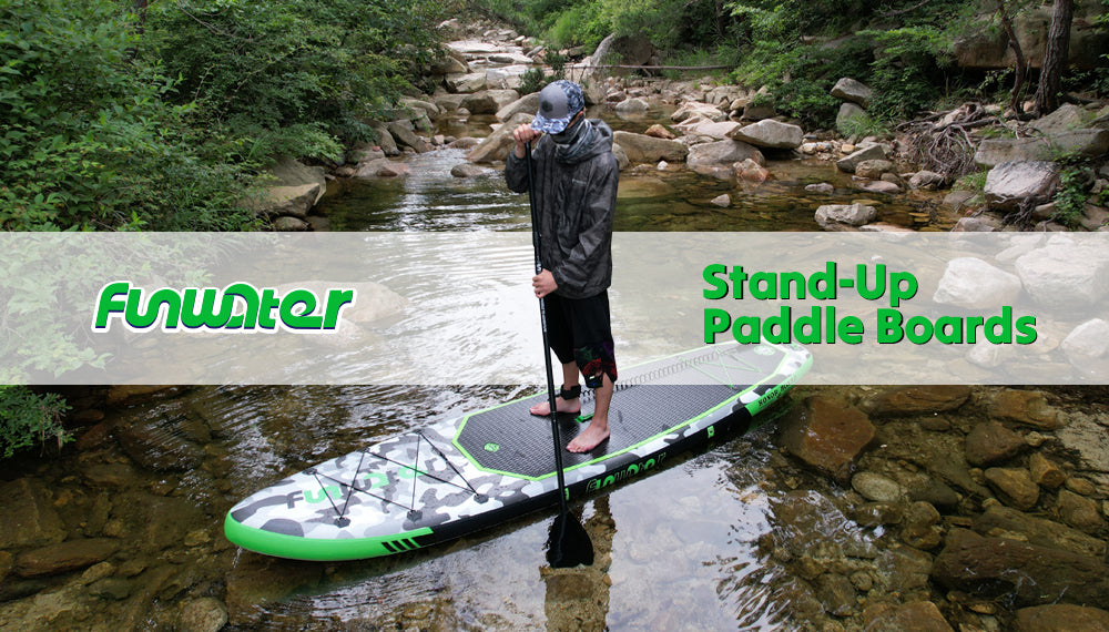 Funwater stand up paddle board honor series green color