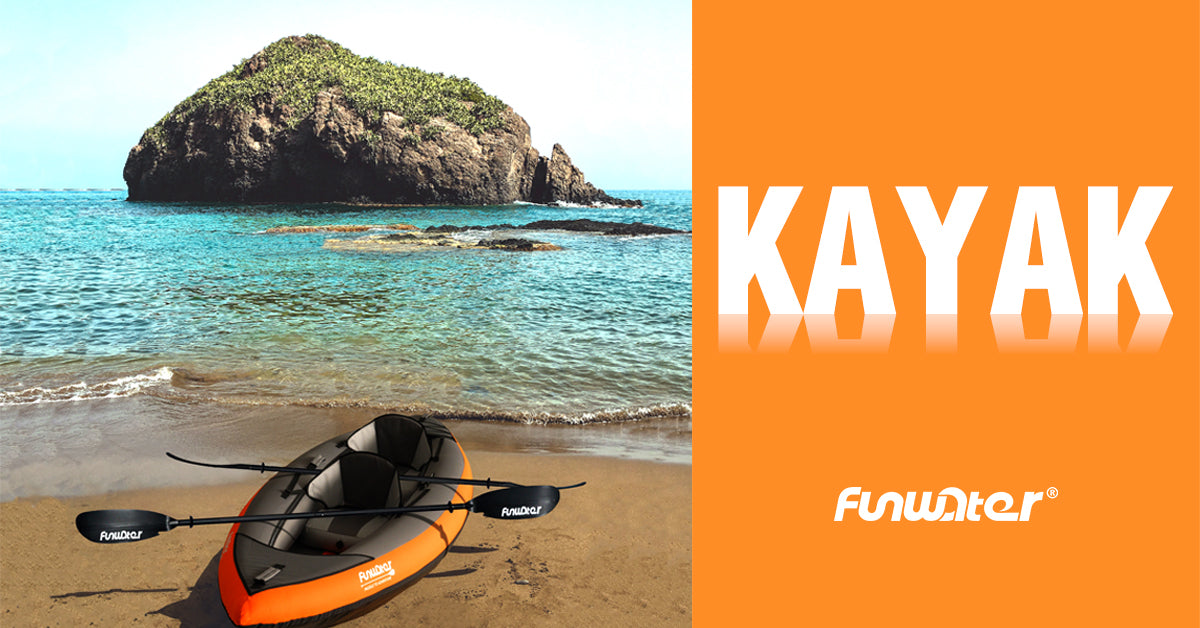 Funwater kayak orange color