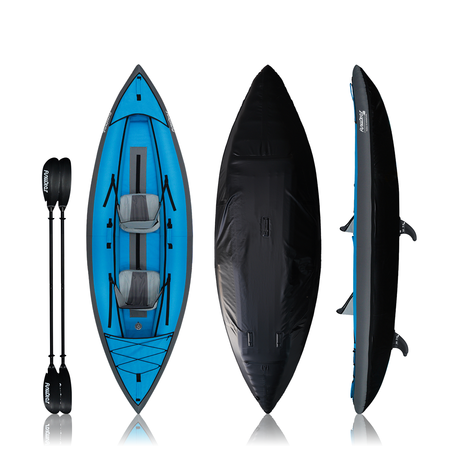 2 Person Inflatable Kayak Roamer 11'