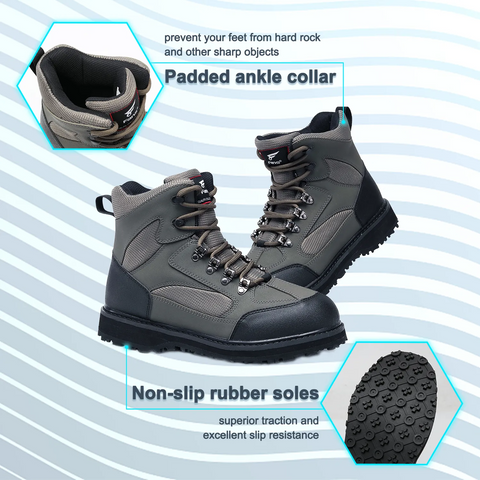 Anti-slip Rubber Sole Wading Boots for Men