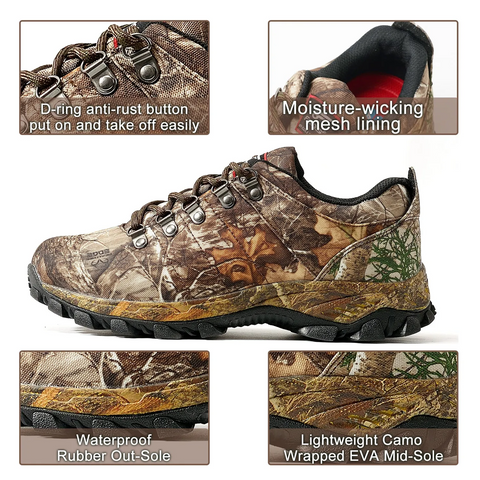 Men‘s Waterproof Camo Hiking Shoes