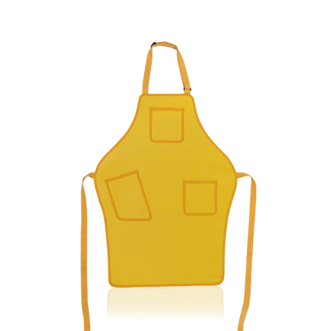 Women's yellow waterproof apron
