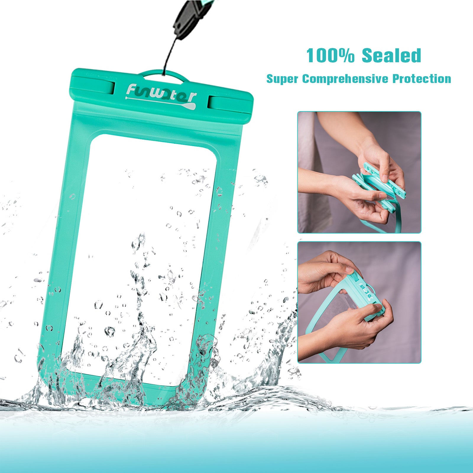 Leash and Waterproof Phone Pouch Set