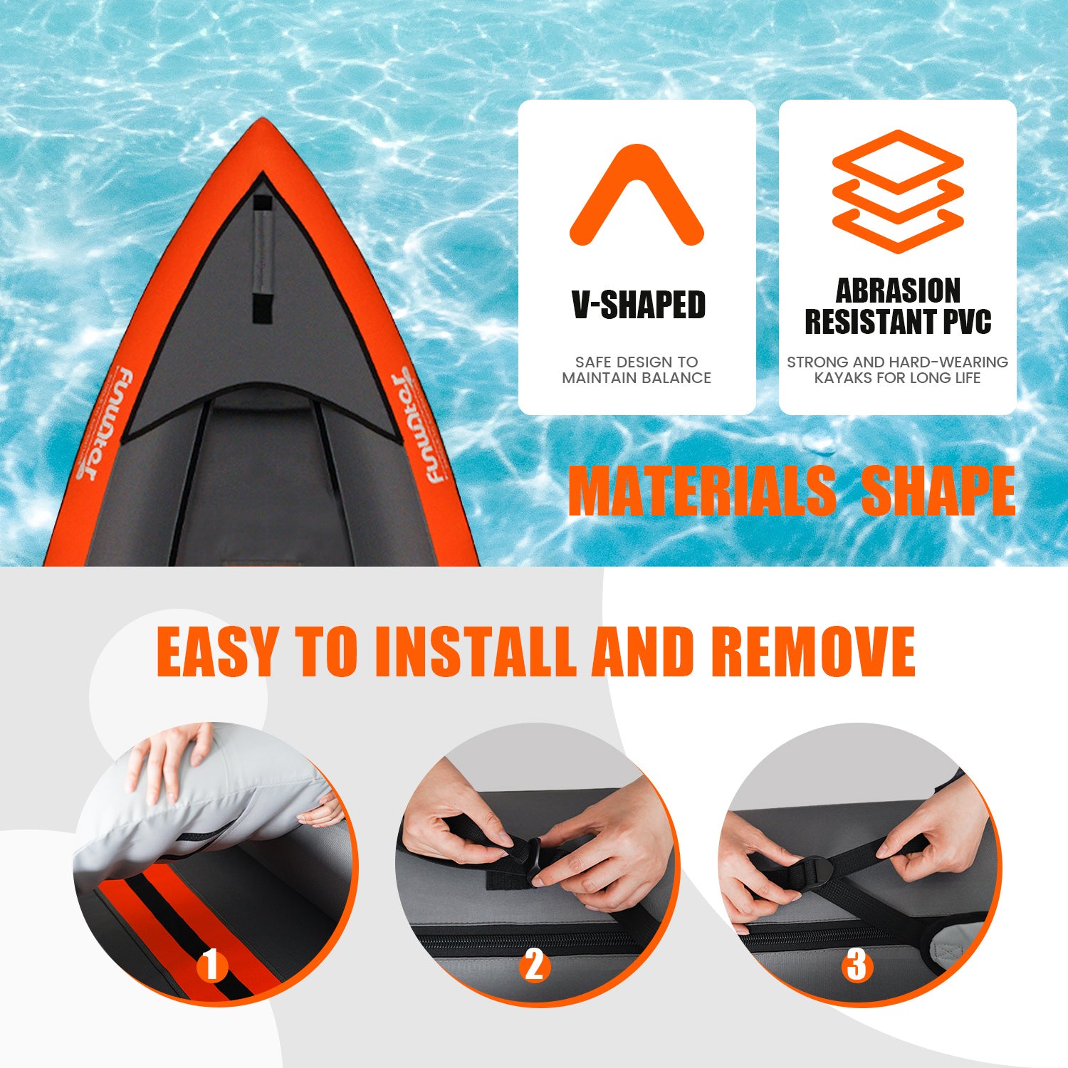 2 Person Inflatable Kayak Roamer 11'