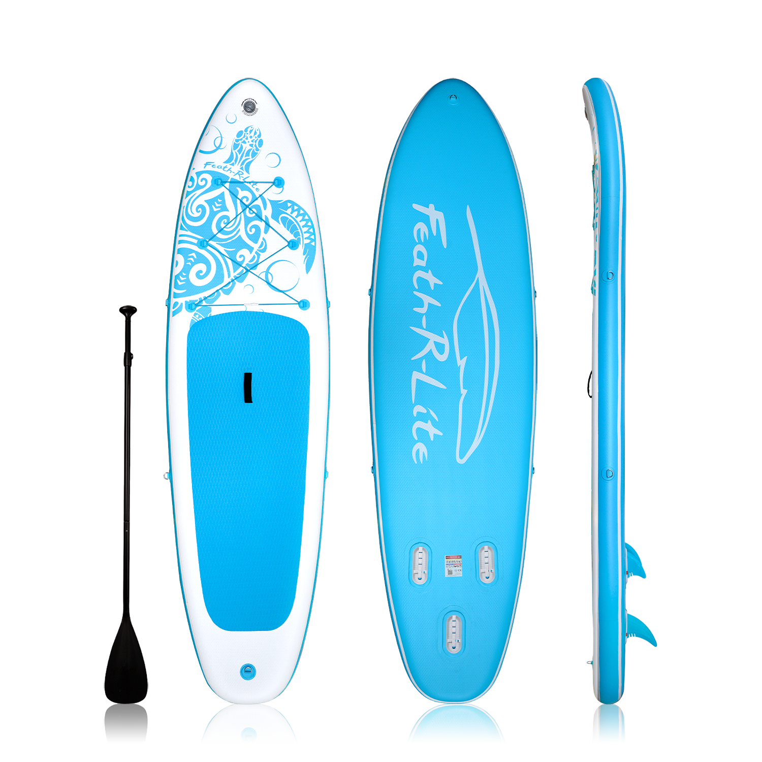 Courage 10.6ft inflatable paddle board blue turtle