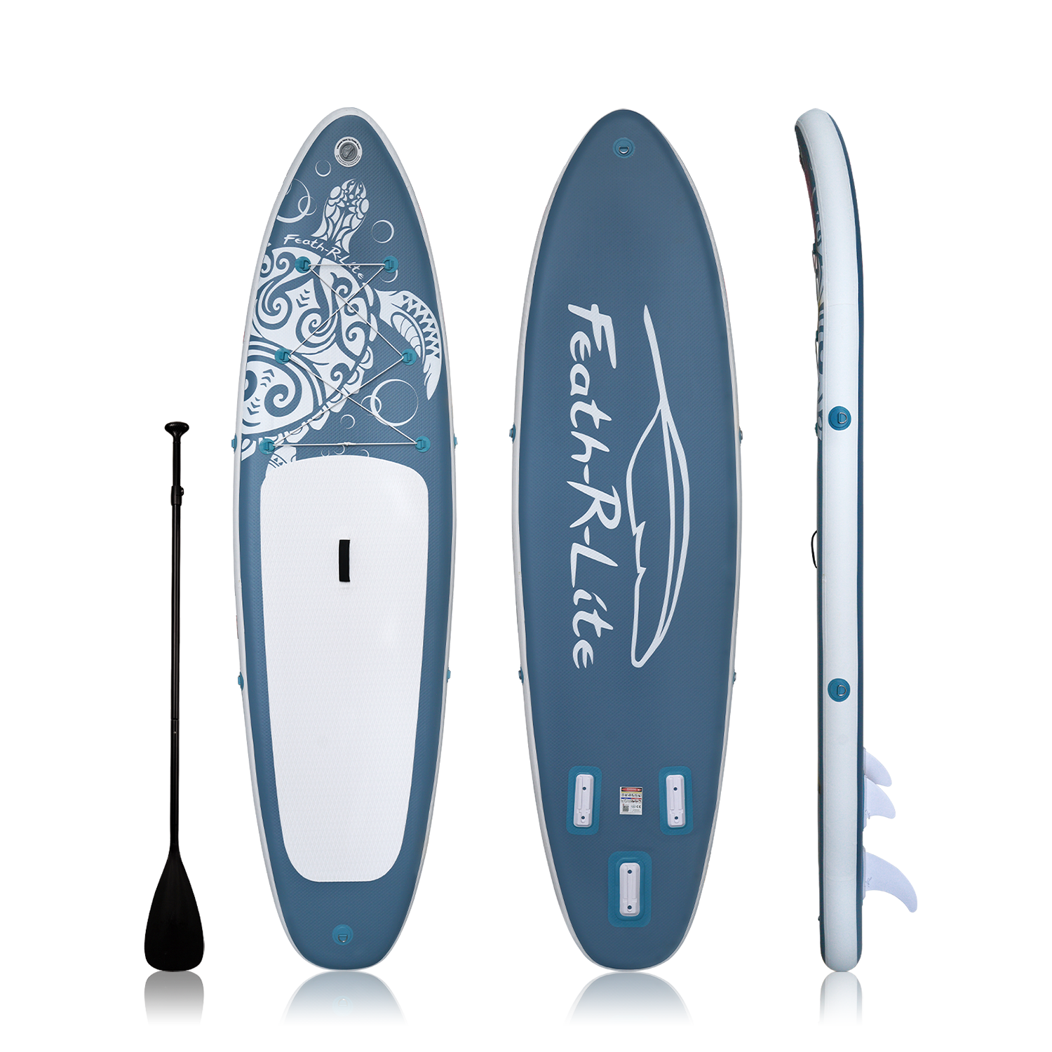 Courage 10.6ft inflatable paddle board grey blue