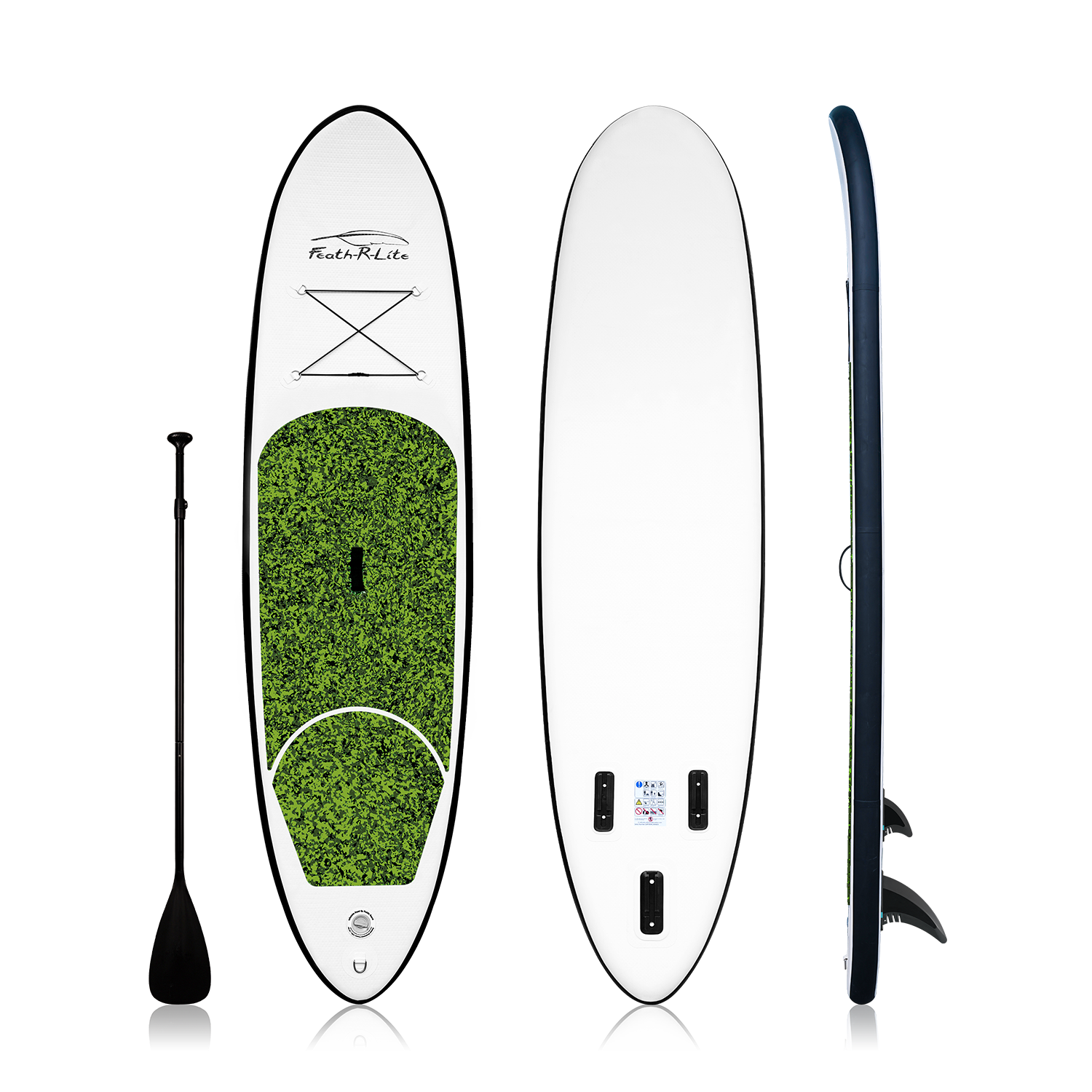 Feath-r-lite blow up paddle board camouflage 10' green color
