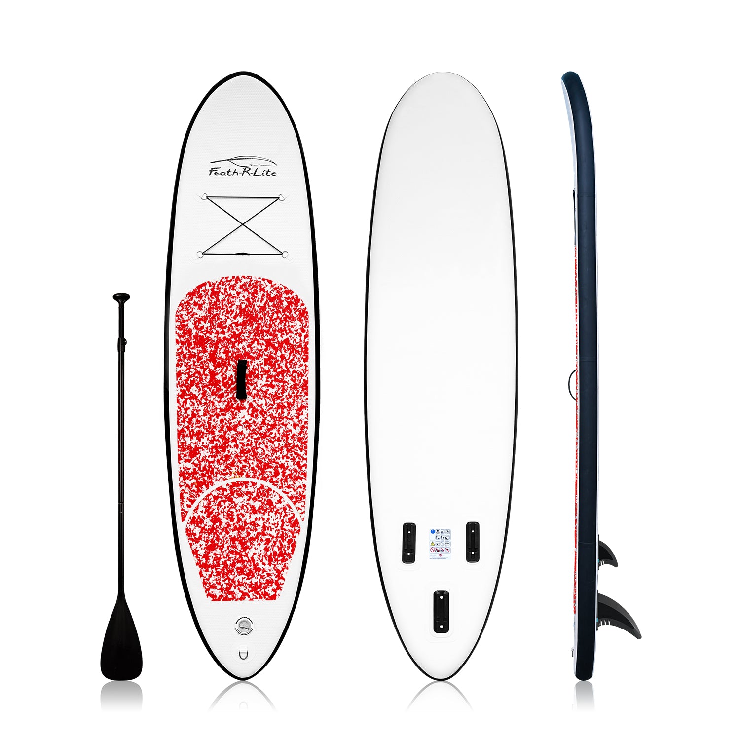 Feath-r-lite blow up paddle board camouflage 10' red color