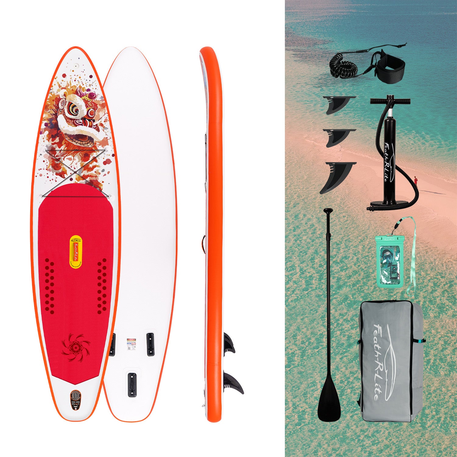 LionFire Touring Inflatable Paddle Board – Lightweight, Fast & Stable SUP