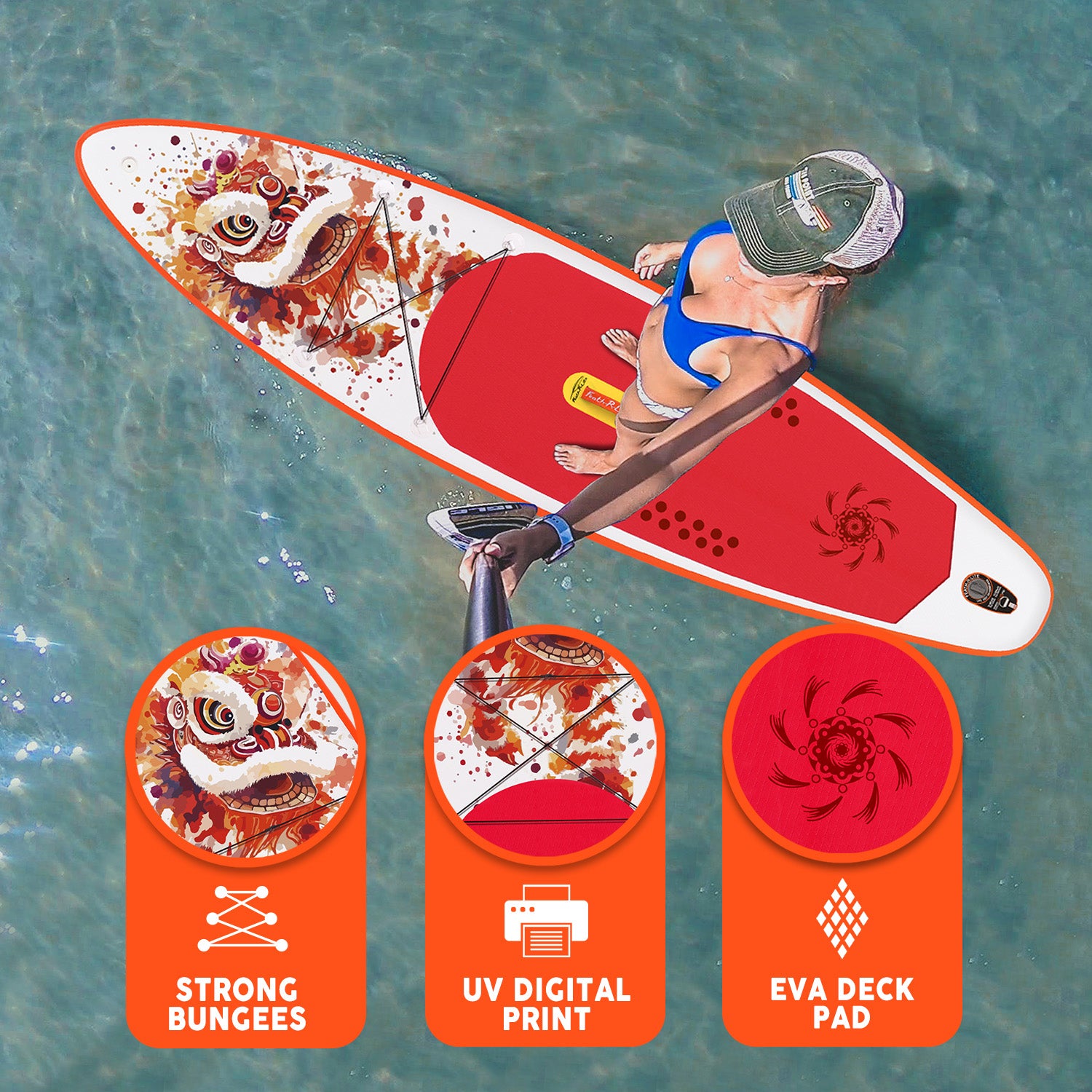 LionFire Touring Inflatable Paddle Board – Lightweight, Fast & Stable SUP