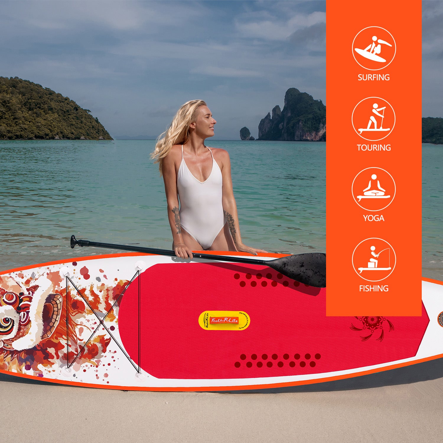 LionFire Touring Inflatable Paddle Board – Lightweight, Fast & Stable SUP