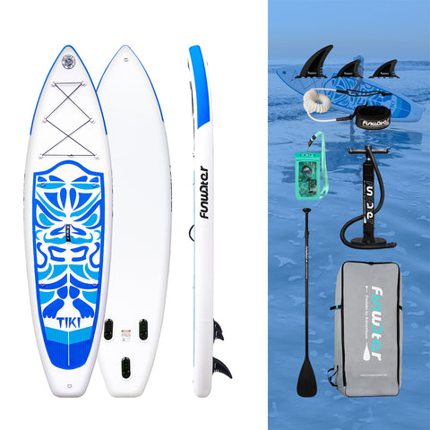 Funwater  Stand Up Paddle Board - Inflatable SUP TIKI-BLUE 10′6″ Touring