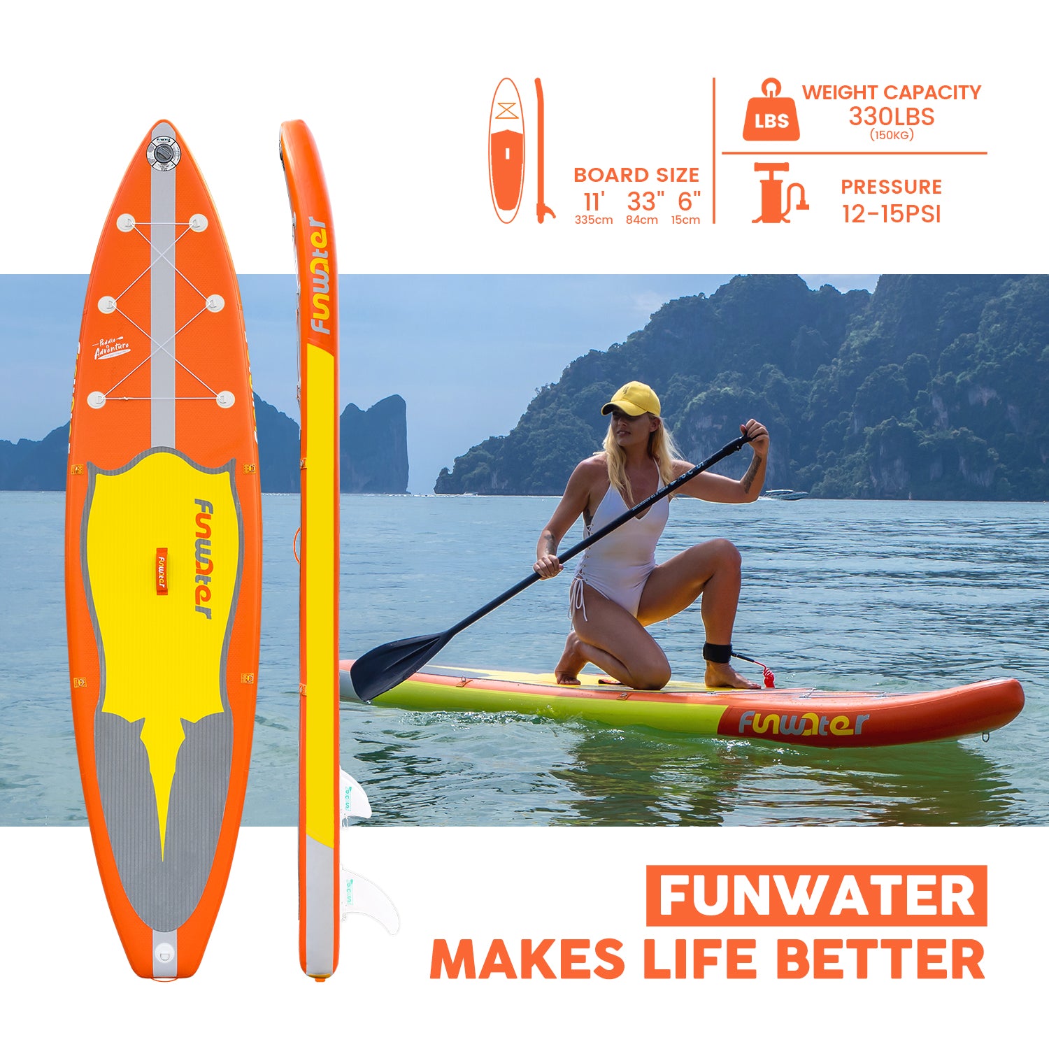 Manta Ray 11' Inflatable Paddle Board