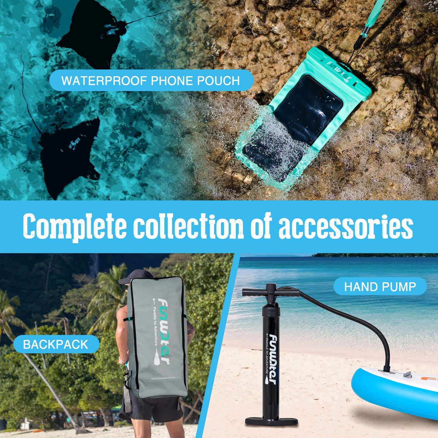 Manta Cruise 11' inflatable Stand Up Paddle Board for Summer