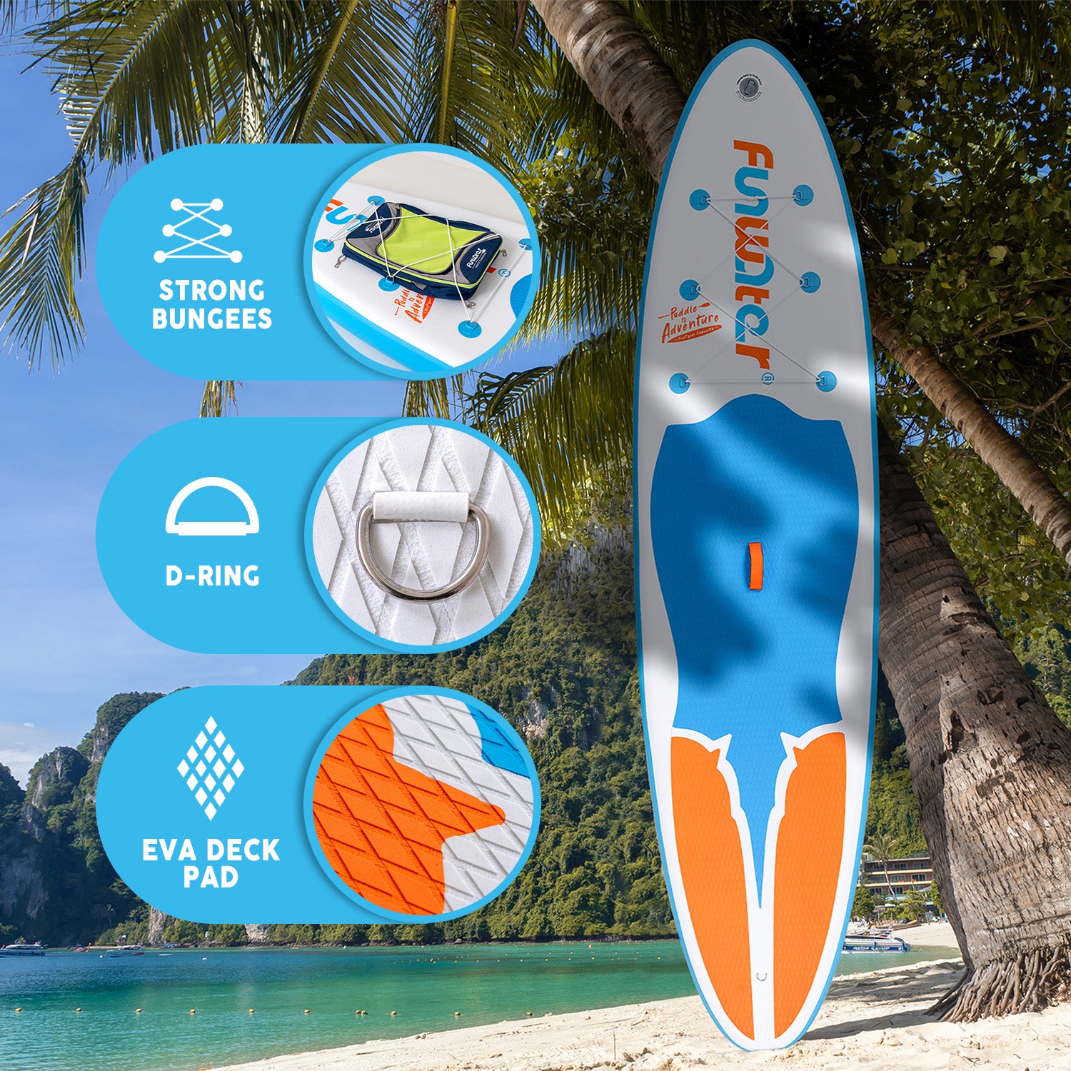 Manta Cruise 11' inflatable Stand Up Paddle Board for Summer