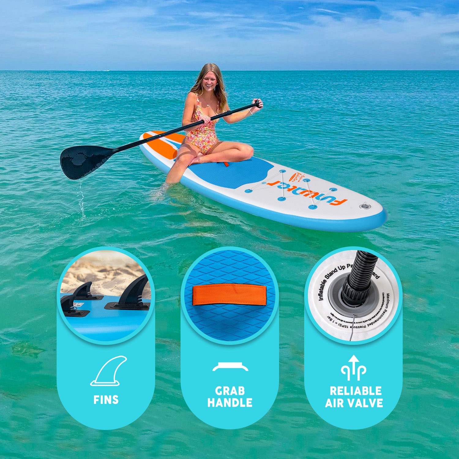 Manta Cruise 11' inflatable Stand Up Paddle Board for Summer
