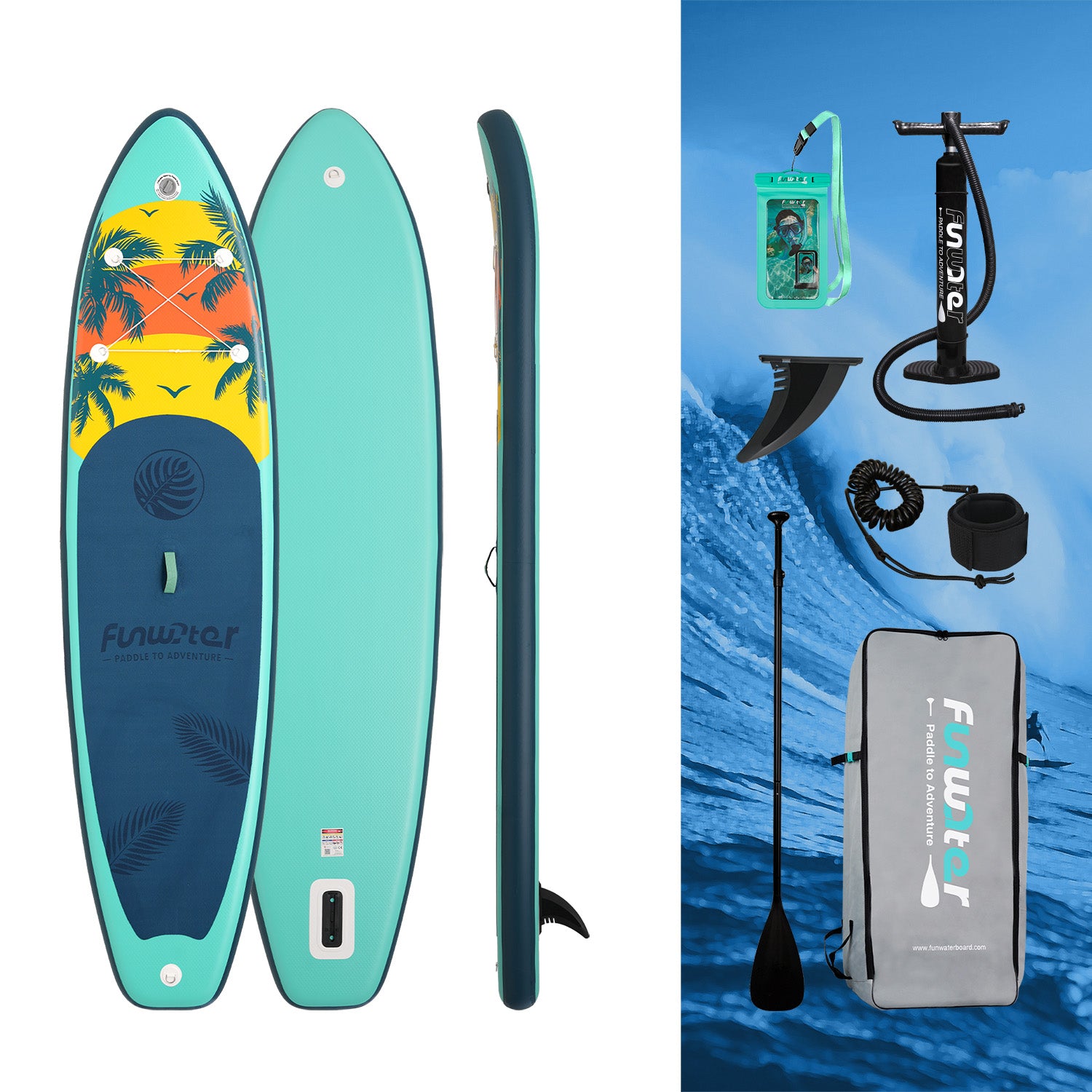 Island Explorer 11' Inflatable Paddle Board | SUP for All Skill Levels