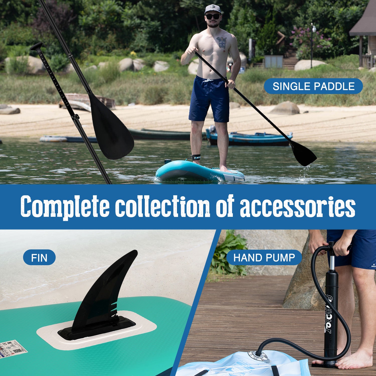 Island Explorer 11' Inflatable Paddle Board | SUP for All Skill Levels