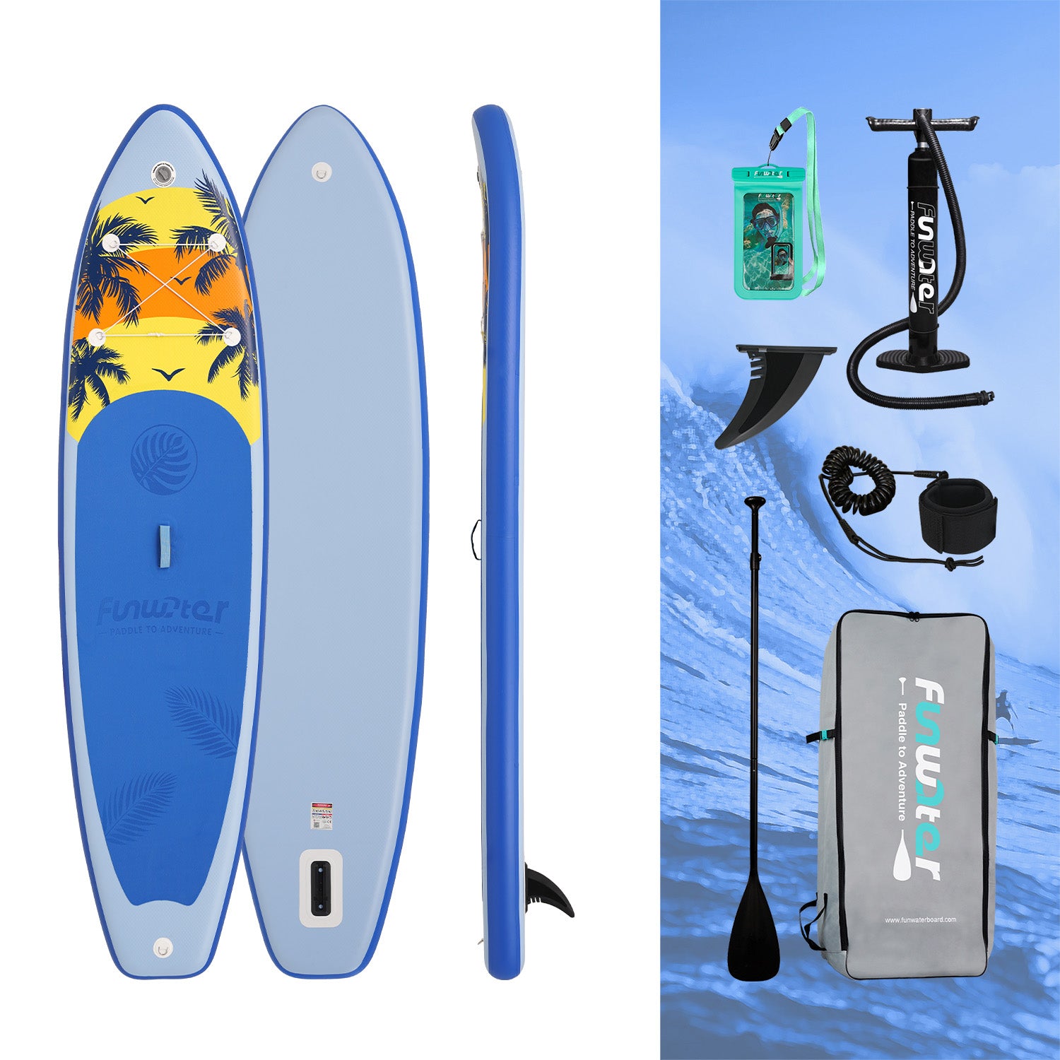 Island Explorer 11' Inflatable Paddle Board | SUP for All Skill Levels