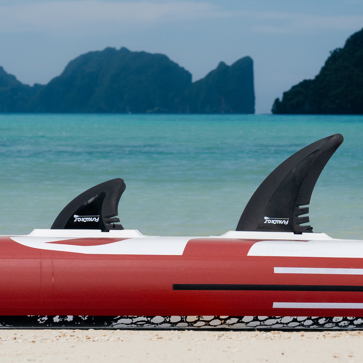 1 Main Fin and 2 Side Fin Set for Flat Base