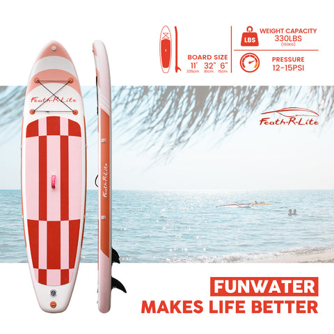 Wave rider lightweight inflatable paddleboard has EVA deck pad to avoid slipping