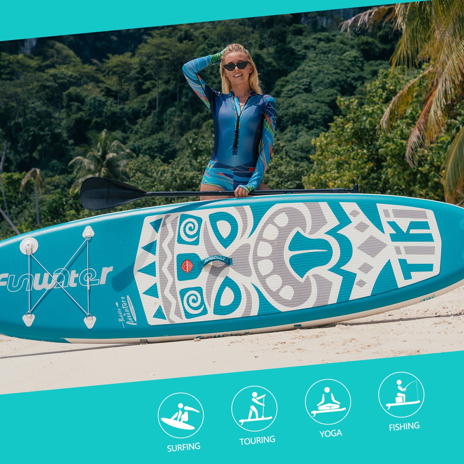 Stand-up Paddle Boarding - SUP New Tiki 10′6″ Touring