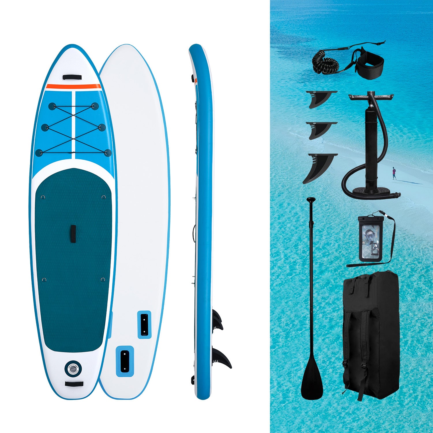 NaviAir Inflatable Paddle Board – Sleek All-Water SUP with Streamlined Design