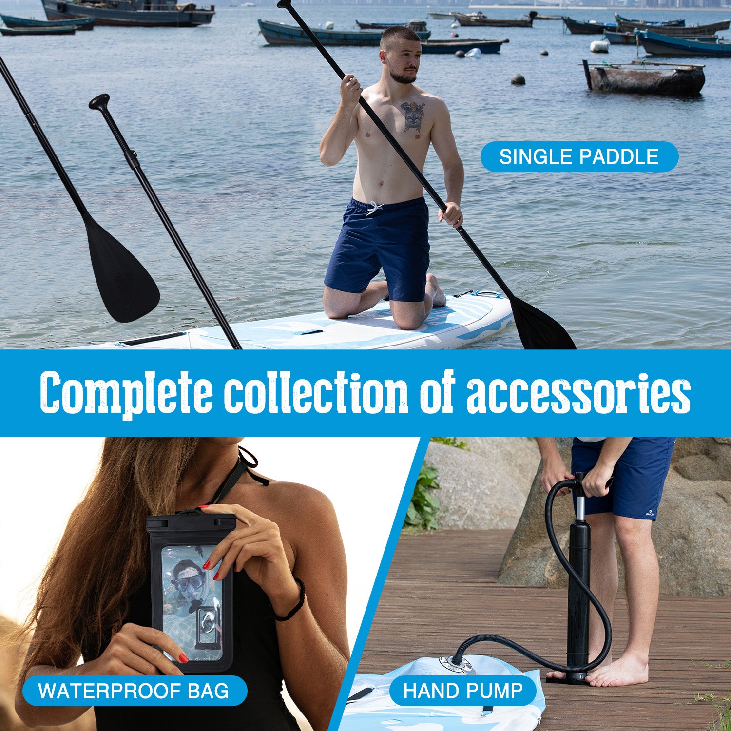 NaviAir Inflatable Paddle Board – Sleek All-Water SUP with Streamlined Design