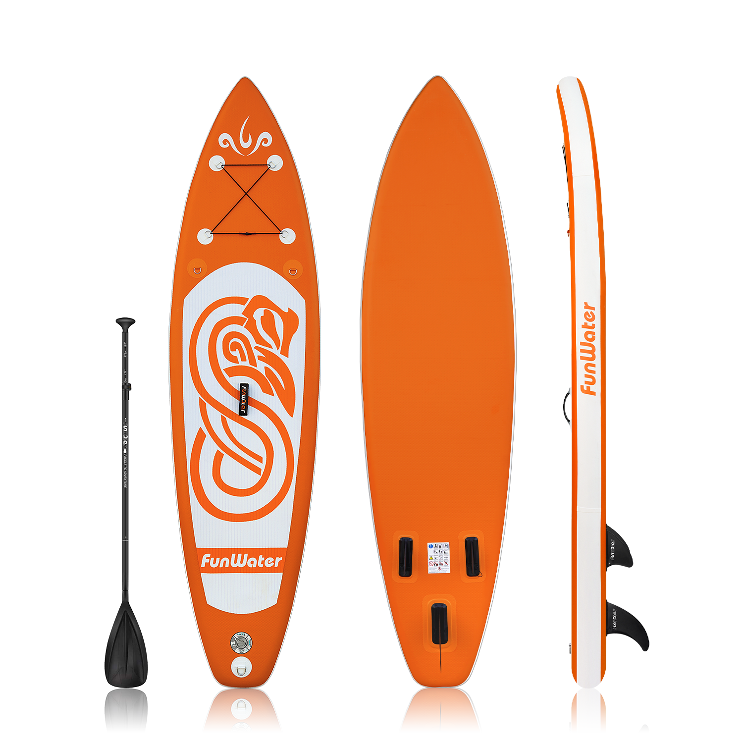 FUNWATER RAINBOW SNAKE 10' SUP for sale orange color