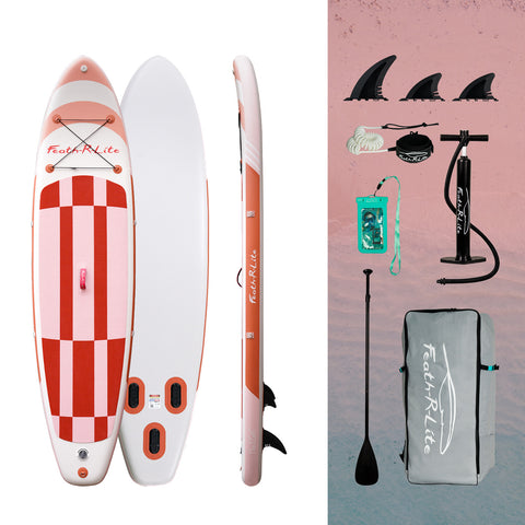 Wave rider lightweight inflatable paddleboard is 11′x32