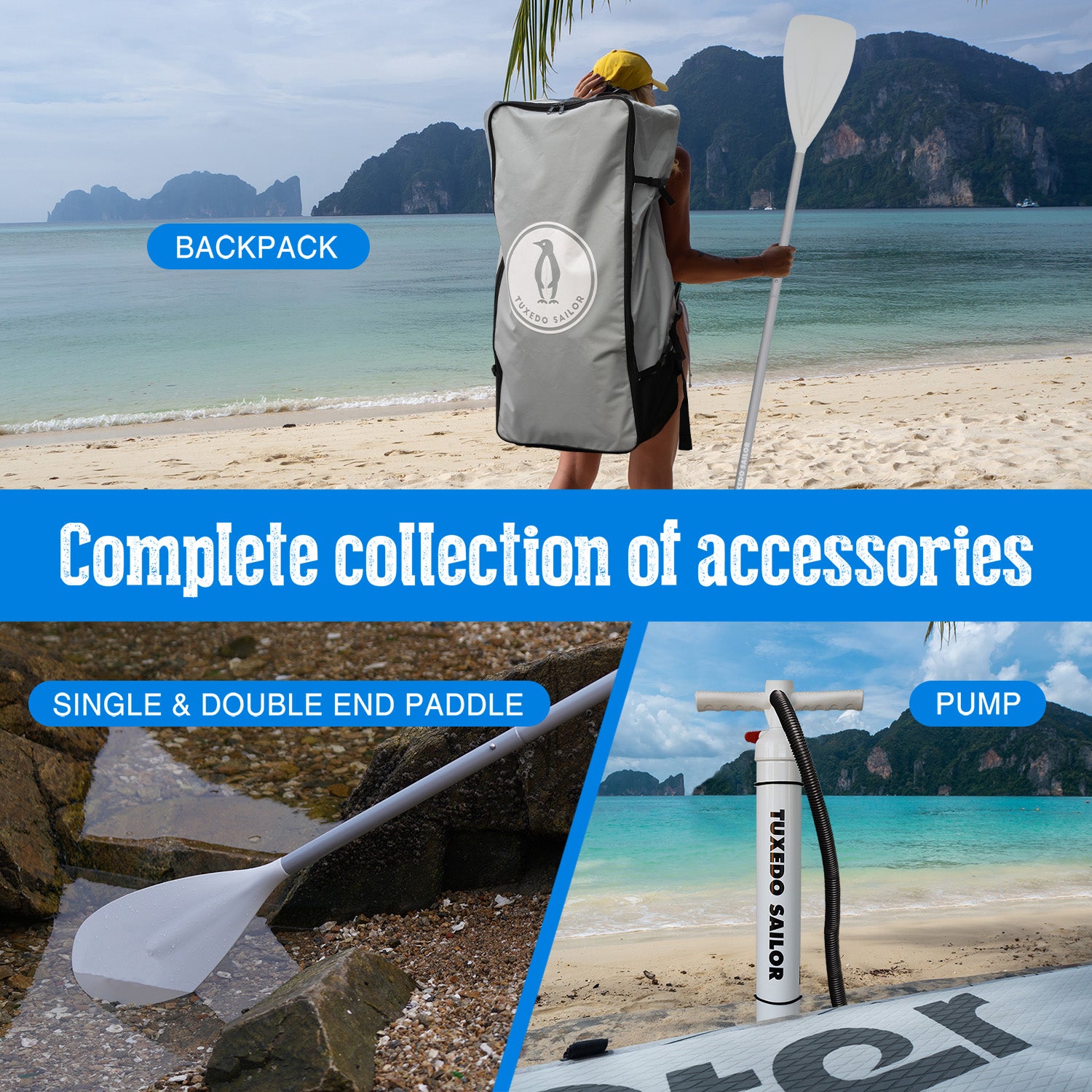 SANVU Blue 10'8" Inflatable Stand Up Paddle Board for Sale