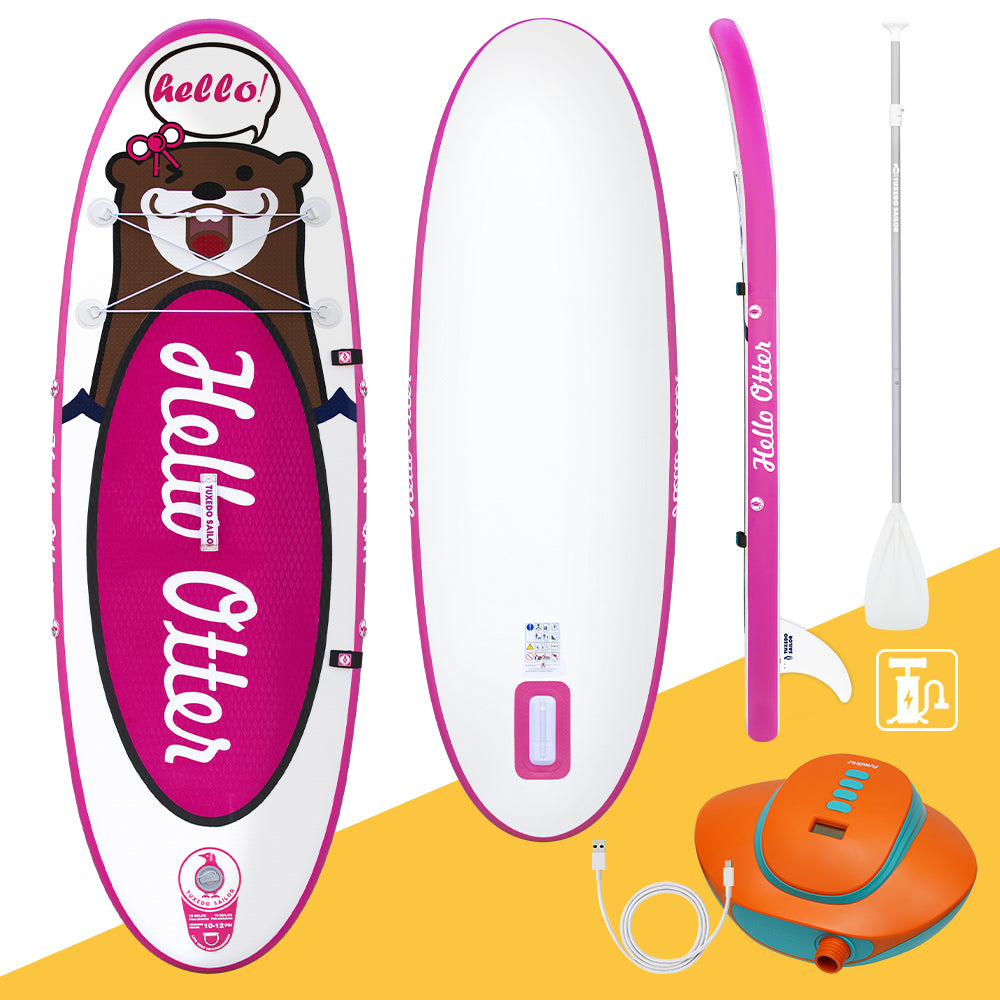 Tuxedo Sailor Otter 8' Pink and ele-pump
