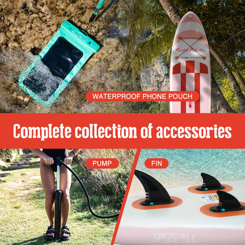Wave rider lightweight inflatable paddleboard includes reliable air balve,crab handle and fins