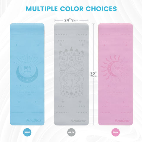 multiple color yoga mat