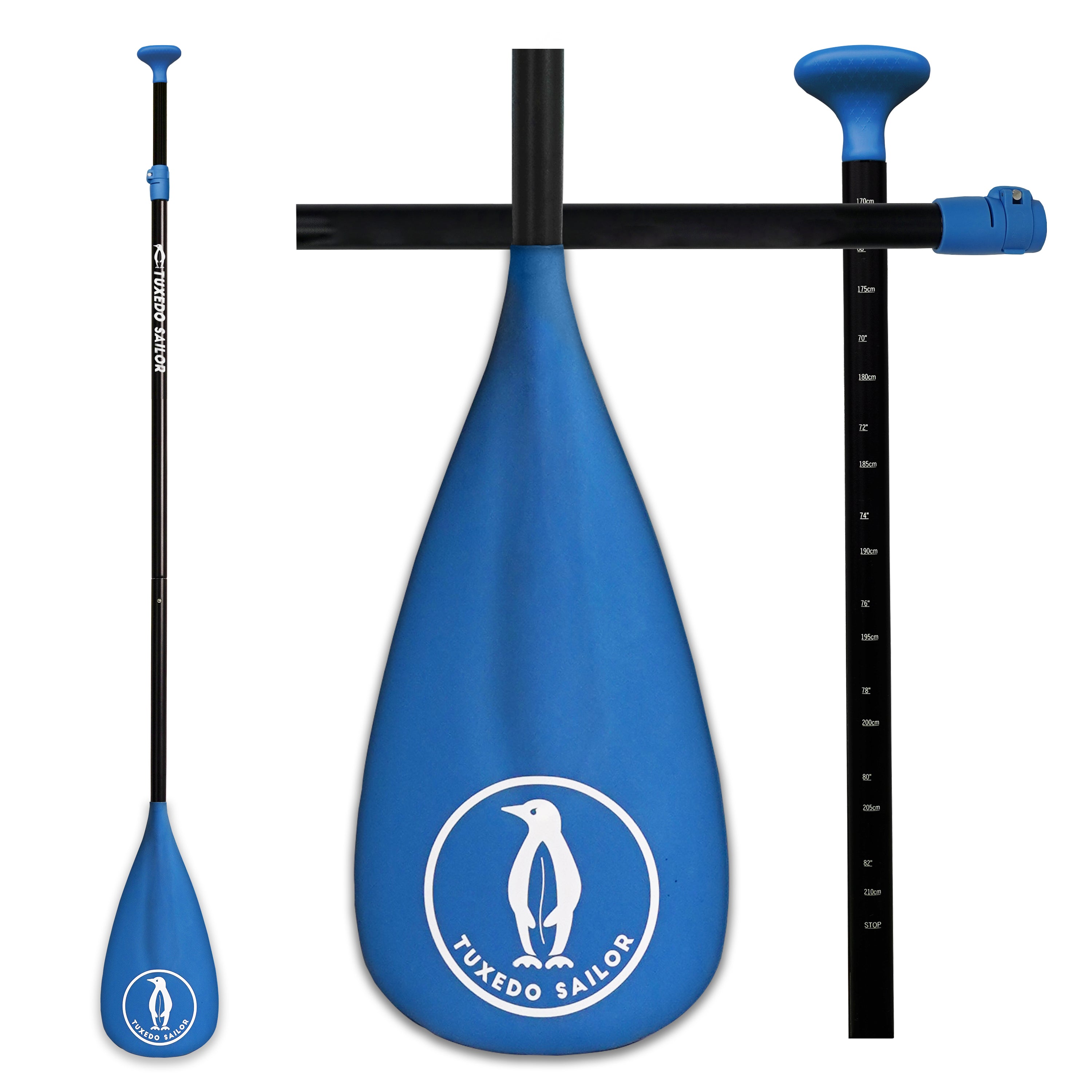 FunWater SUP Paddles - Adjustable Stand Up Paddle 3 Piece Floating Alloy Portable Paddle Board Paddles - Lightweight & Floating oars - Durable and Packable - Efficient Padding