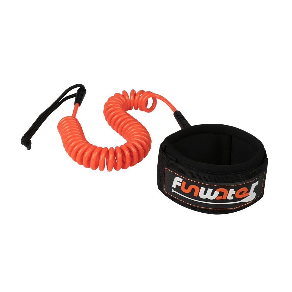 funwater stand up paddle board leash outdoor accessory orange durable