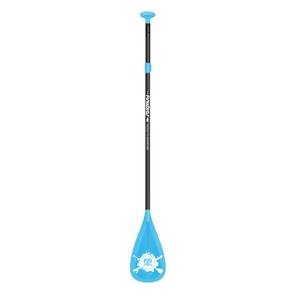 funwater stand up paddle board single paddle black paddle lever blue color accessory outdoor lightweight durable