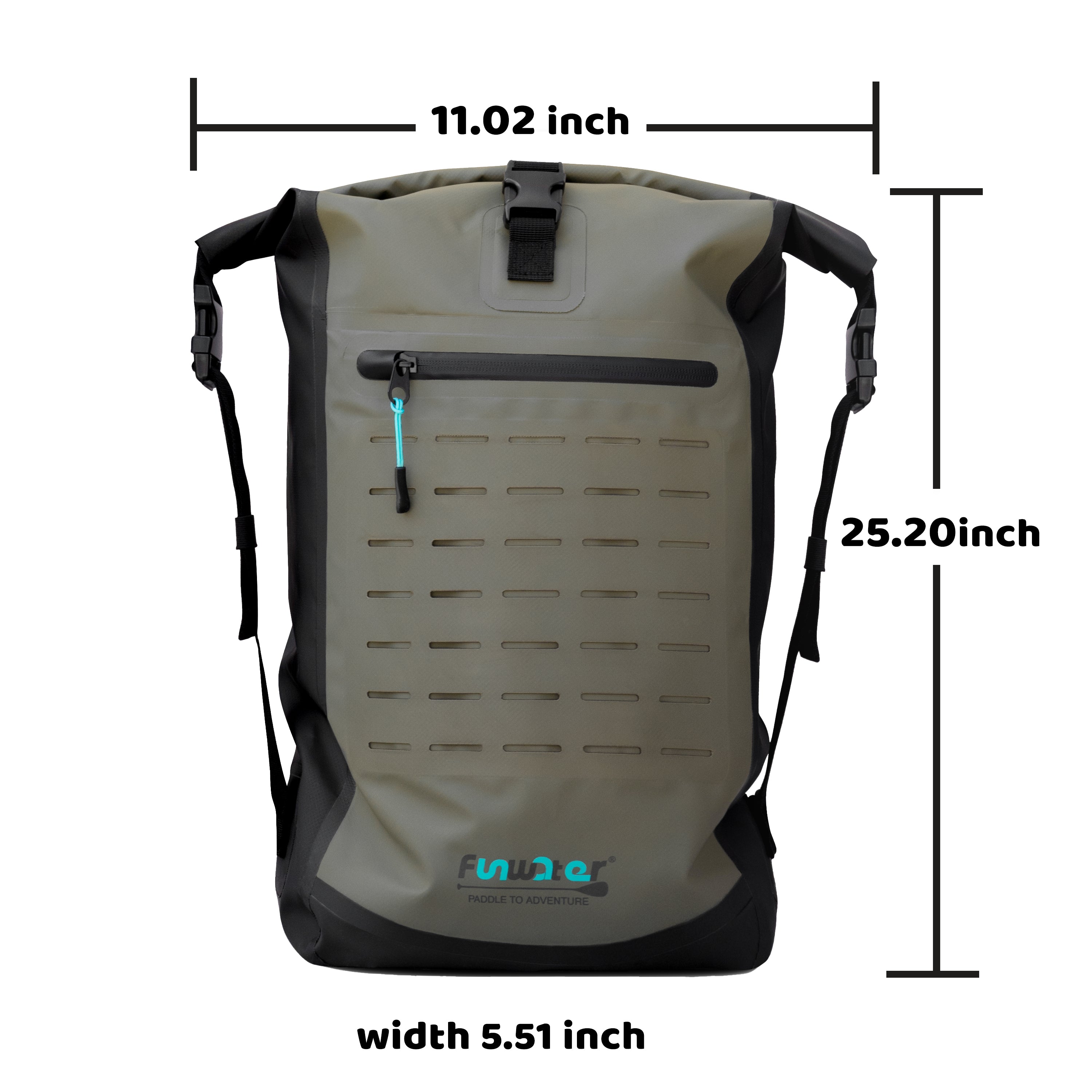 FunWater Waterproof Backpack Marine Dry Bag,Floating Dry Backpack for Kayaking,Camping,Surfing,Boating,Hiking,Fishing