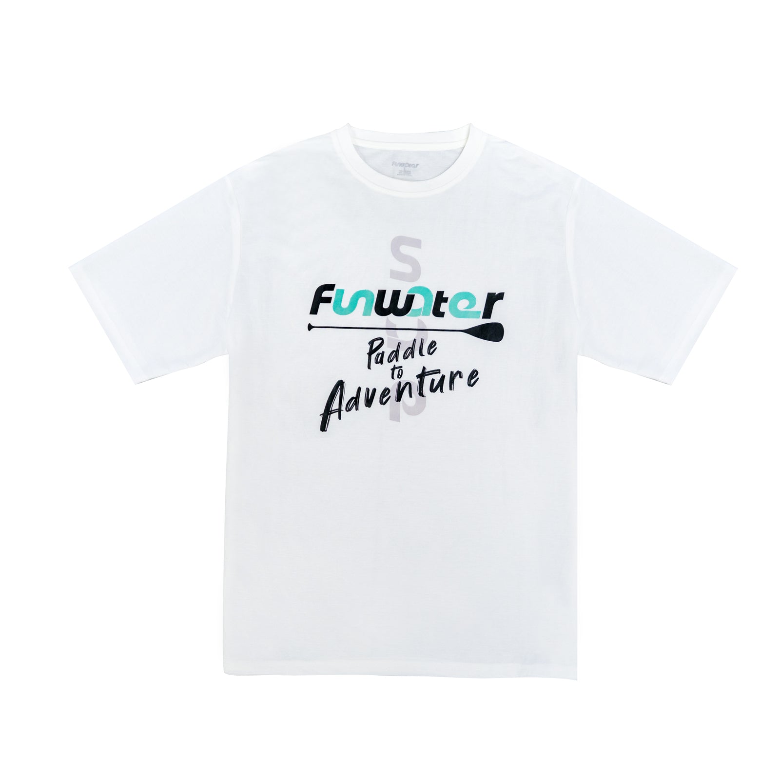 funwater stand up paddle board outdoor leisure sports soft white round neck T-shirt