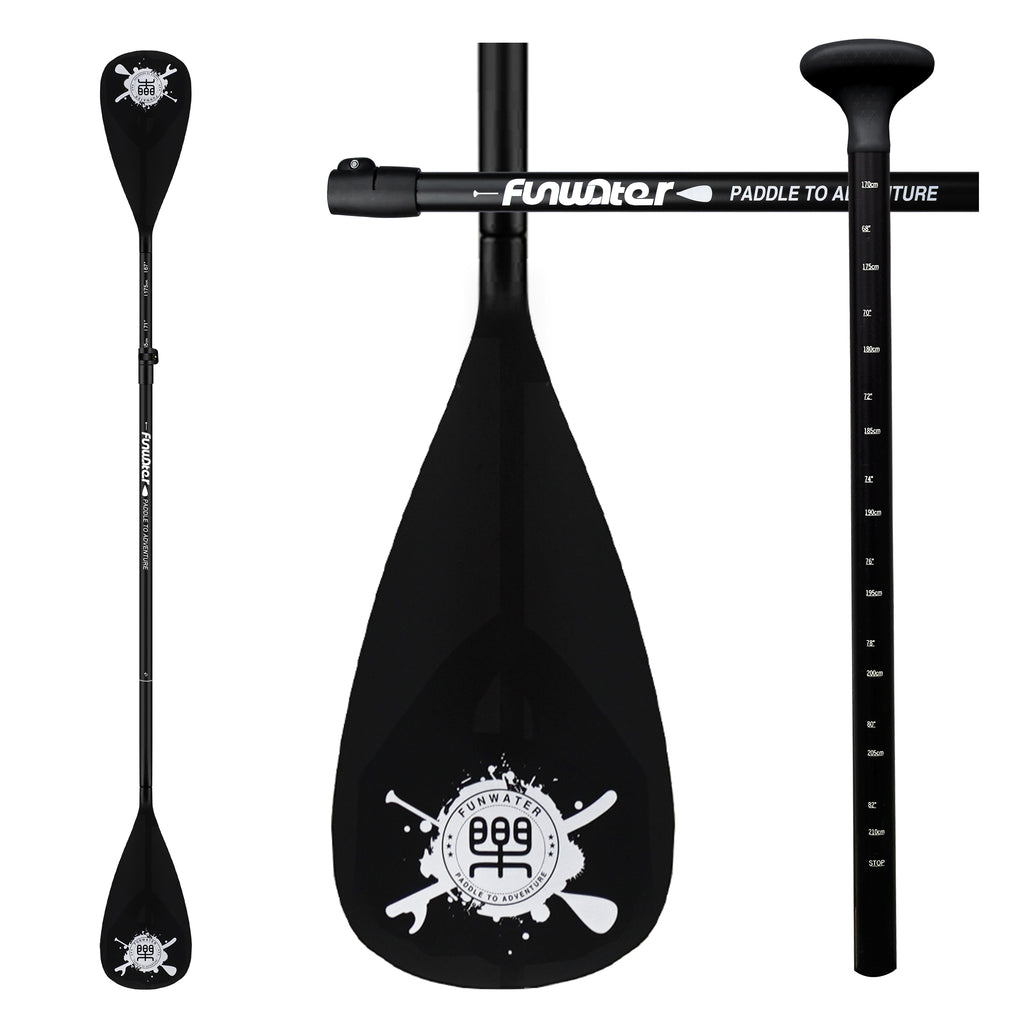 funwater stand up paddle board single double end paddle black color outdoor leisure durable